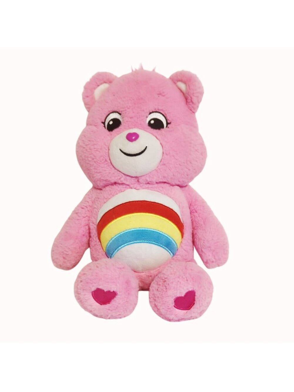 Care Bears Unlock the Magic Pink Rainbow Cheer Bear 14 Inch Plush 2020 Carebear